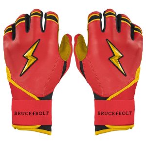Konnor Griffin Signature Series Long Cuff Batting Gloves - Red